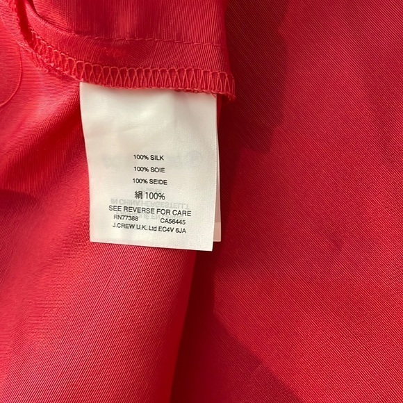 NWT J Crew 100% Silk Top, Size 4 - Picture 5 of 7